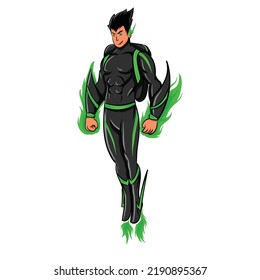 mascot superhero design vektor for your company