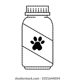 mascot vitamins bottle with footprint