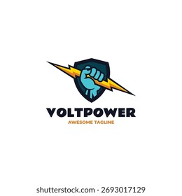 Diseño de Logo de Mascot Volt Power