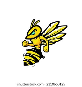 Mascot Wasp Bee Esport Logo