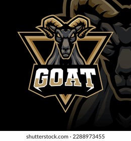 Mascot of Wild Goat that is suitable for e-sport gaming logo template