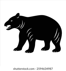 mascot, zoo, educational, poster, activity, historic, wild, white background, black and white, archeology, period, eps10, extinction, wildlife, zoology, teaching aid, page, prehistoric, illustration, 