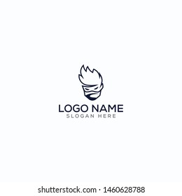 Mascot/yeti/ninja/ negative space logo design for use any purpose