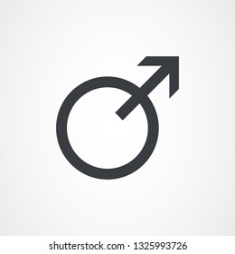 Masculin Symbol, arrow icon. Vector illustration
