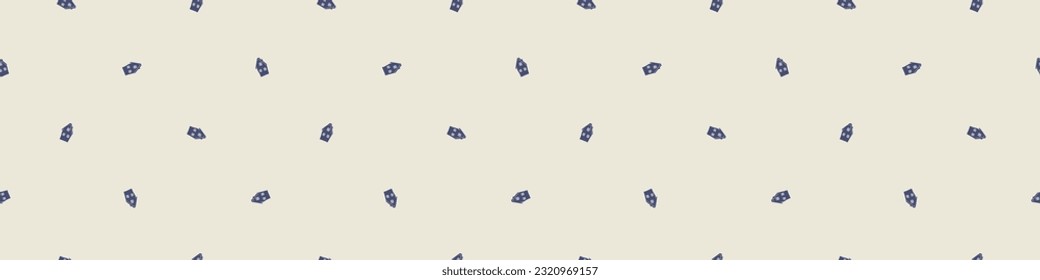 Masculine block print house vector ribbon. Seamless sketchy city street organic style for rustic washi tape.