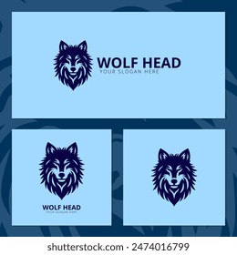 Masculine and bold Wolf Animal Logo Illustration