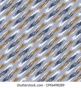 Masculine broken stripe seamless pattern. Classic retro line for digital scrapbook paper and repeatable men gift wrap design in vector.