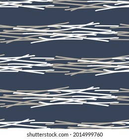 Masculine broken stripe seamless pattern. Classic retro line for digital scrapbook paper and repeatable men gift wrap design in vector.