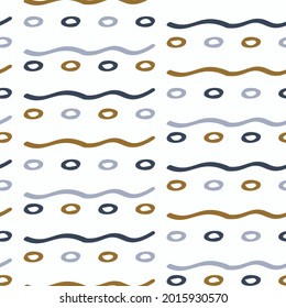 Masculine broken stripe seamless pattern. Classic retro line for digital scrapbook paper and repeatable men gift wrap design in vector.