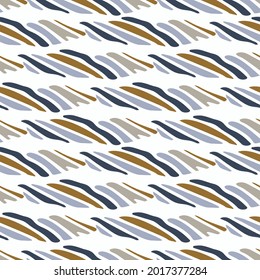 Masculine broken stripe seamless pattern. Classic retro line for digital scrapbook paper and repeatable men gift wrap design in vector.