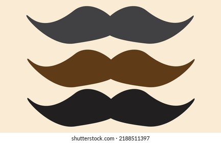 masculine characteristic mustache facial hair male whiskers vintage gentleman illustration