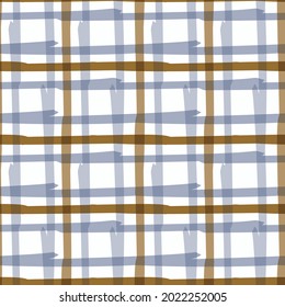 Masculine check seamless pattern. Classic retro geo plaid grid for digital scrapbook paper and repeatable men gift wrap design in vector.