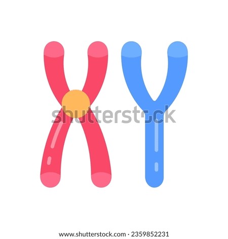 Masculine Chromosomes icon in vector. Illustration