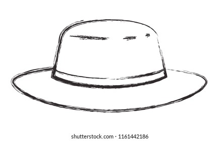 masculine elegant hat icon