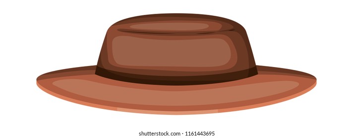 masculine elegant hat icon