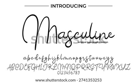 Masculine - Elegant Script Font for Smooth Handwritten Design and Creative Typography