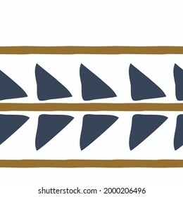 Maskulingeometrisches Chevron nahtloses Muster. Klassische Retro-Geo-Form für digitales Scrapbook-Papier und reproduzierbare Männer-Geschenkverpackung in Vektorgrafik.