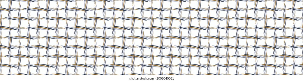 Masculine geometric seamless border pattern. Classic retro geo shape design for digital masking tape edging. Repeatable man banner in vector.