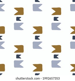Maskulingeometrisches nahtloses Muster. Klassische Retro-Geo-Form für digitales Scrapbook-Papier und reproduzierbare Männer-Geschenkverpackung in Vektorgrafik.