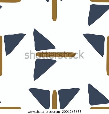 Masculine geometric seamless pattern. Classic retro geo shape for digital scrapbook paper and repeatable men gift wrap design in vector.