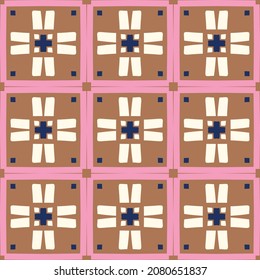 Masculine geometric seamless pattern. Simple shape for digital scrapbook paper and repeatable men gift wrap design in vector.