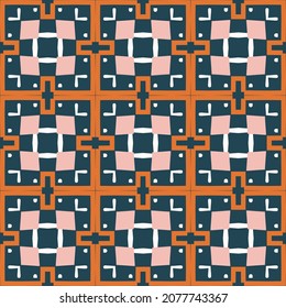 Masculine geometric seamless pattern. Speckled simple shape for digital scrapbook paper and repeatable men gift wrap design in vector.