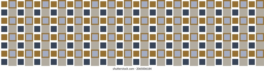 Masculine gingham flannel seamless vector border. Classic check cloth trim for digital scrapbook paper and repeat mens gift wrap design.