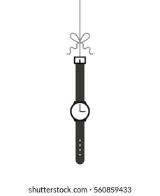 masculine hand watch icon vector illustration design