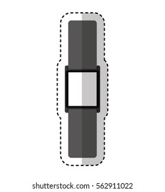 masculine hand watch icon vector illustration design