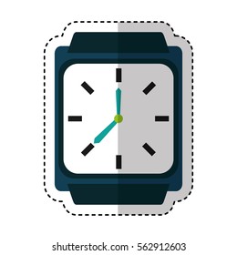 masculine hand watch icon vector illustration design