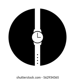 masculine hand watch icon vector illustration design