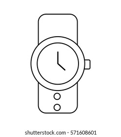 masculine hand watch icon vector illustration design
