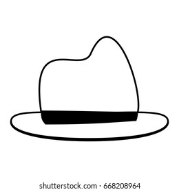 masculine hat icon image 