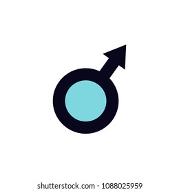 masculine icon. Element of colored web icon for mobile concept and web apps. Detailed masculine icon can be used for web and mobile. Premium icon on white background