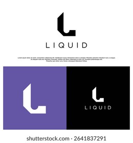 Masculine letter L logo icon vector.