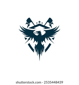 maskulines Logo des Königsadlers