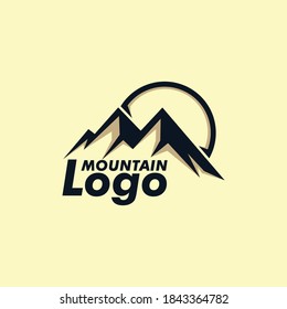 Masculine Mountain Logo Template design, Great for Adventure Logo