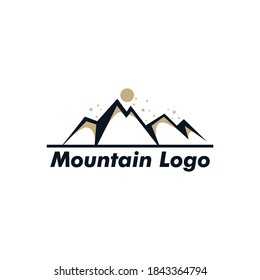 Masculine Mountain Logo Template design, Great for Adventure Logo