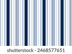 Masculine pattern abstract geometric texture surface.Dark and light blue vertical stripes on white background for male shirt lady dress fabric wrapping cloth print wallpaper cover decoration