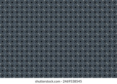 Masculine pattern abstract geometric texture surface.Light and black square n line on gray background, for male shirt lady dress fabric wrapping cloth print wallpaper cover decoration