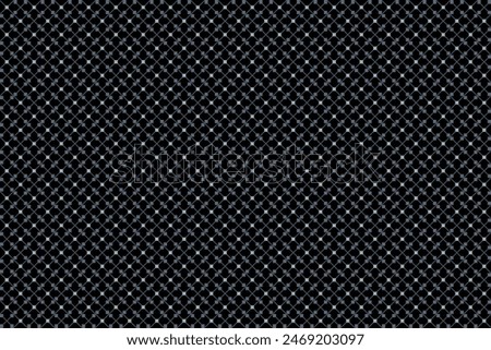Masculine pattern abstract geometric texture surface.Light and gray square and diagonal grid on black background, for male shirt lady dress fabric wrapping cloth print wallpaper cover decoration