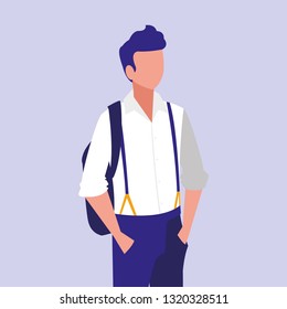 masculine professional model character