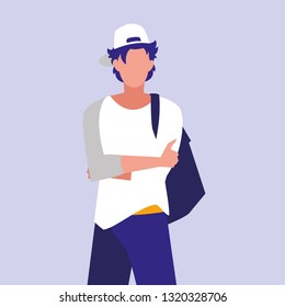 masculine professional model character