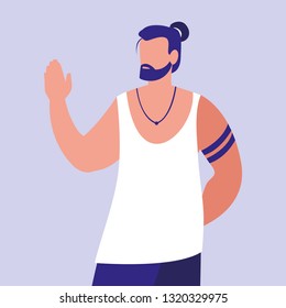 masculine professional model character