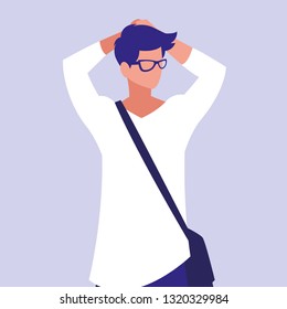 masculine professional model character