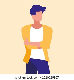masculine professional model character