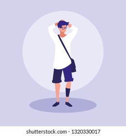 masculine professional model character