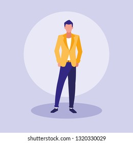 masculine professional model character