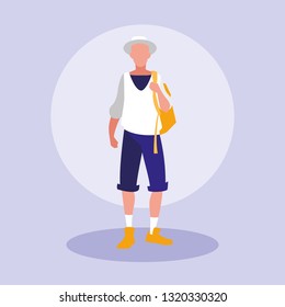 masculine professional model character