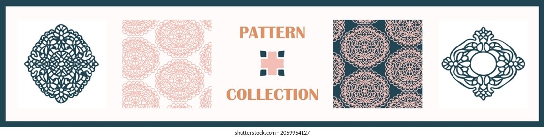 Masculine stripes seamless pattern set. Speckled simple line shape for digital scrapbook paper and repeatable men gift wrap design in vector.